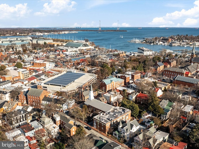 143 Market St, Annapolis, MD 21401 - drone / aerial view with a water view