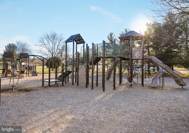 view of jungle gym