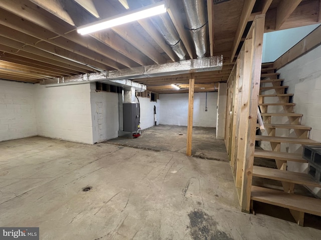 view of basement