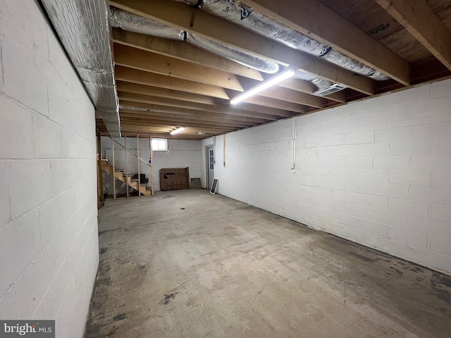 view of basement