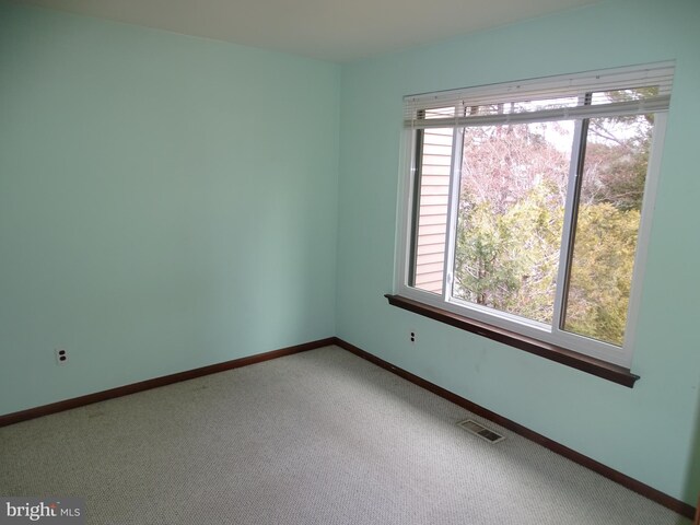 view of carpeted empty room