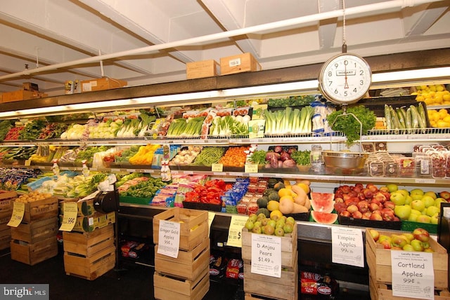 view of storage area