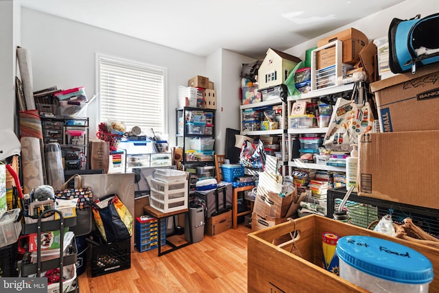 view of storage room