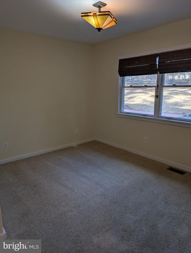 view of carpeted empty room