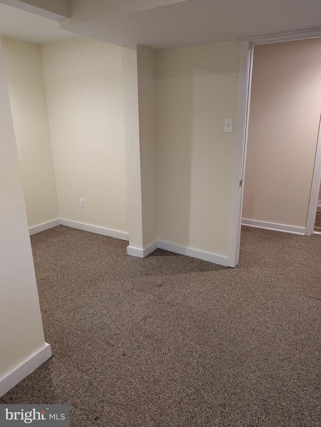 view of carpeted empty room