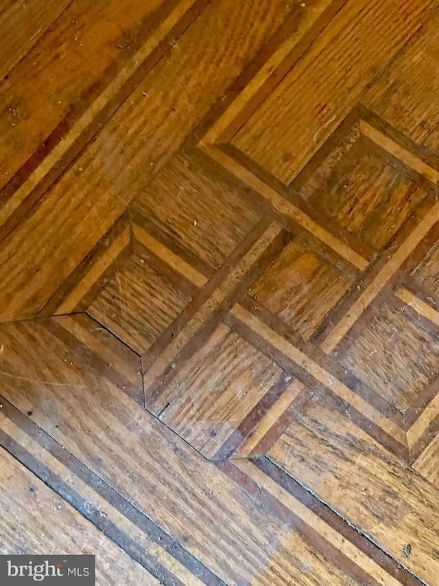 room details featuring parquet flooring