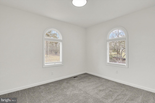 view of carpeted empty room