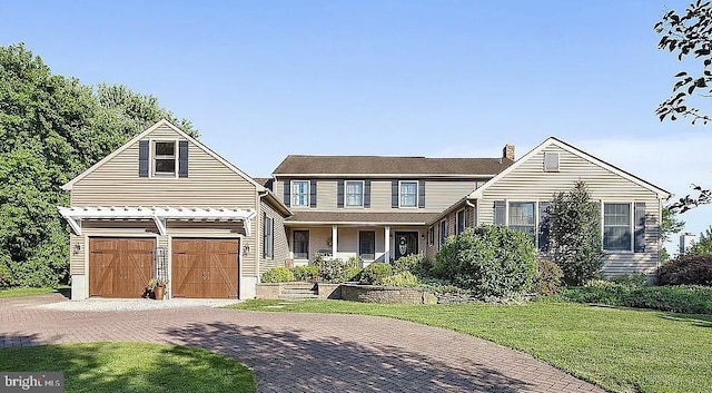 view of property with a front yard