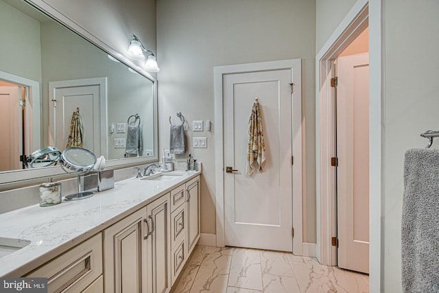 bathroom featuring vanity