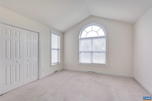 1305 Gate Post Ln, Charlottesville, VA 22901 - spare room with light colored carpet and vaulted ceiling
