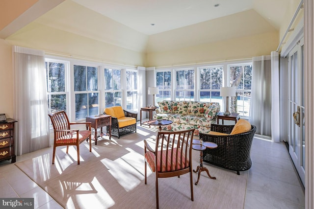 sunroom / solarium with a healthy amount of sunlight