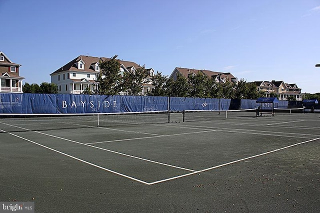 view of tennis court