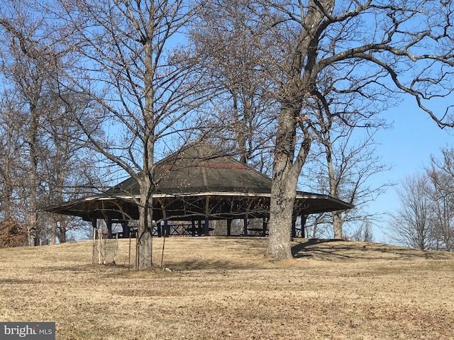 exterior space with an outdoor structure