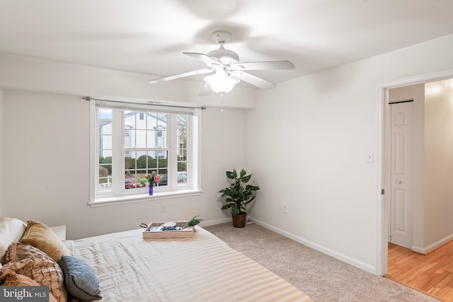6913 Victoria, Alexandria, VA 22310 - carpeted bedroom with baseboards and ceiling fan