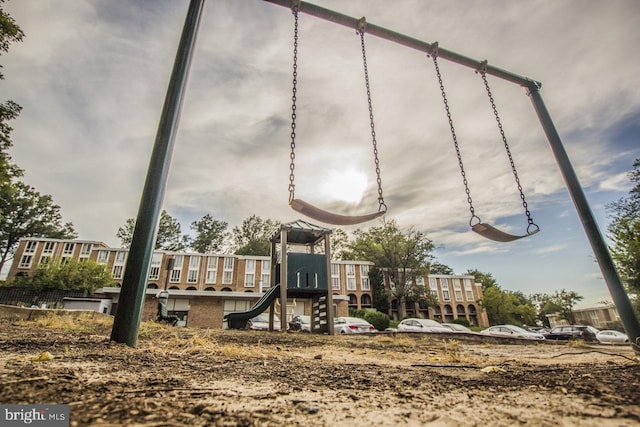 view of communal playground