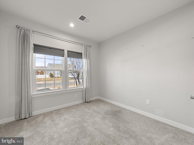 view of carpeted empty room