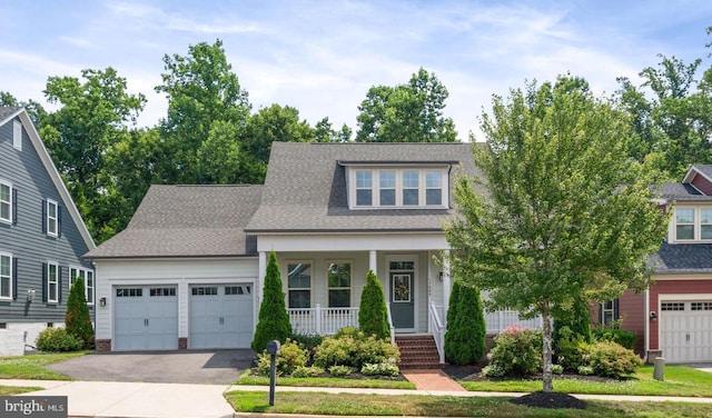 view of front of property with a porch