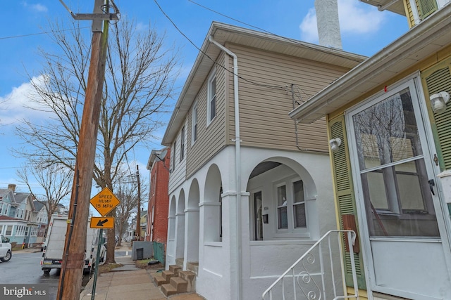 view of side of property