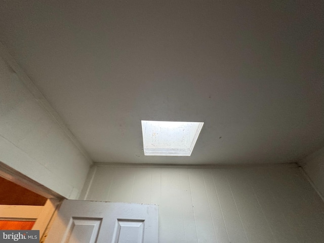 details featuring a skylight