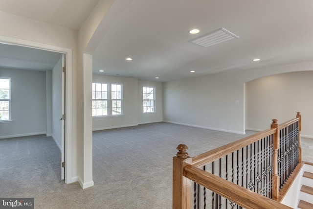 view of carpeted empty room