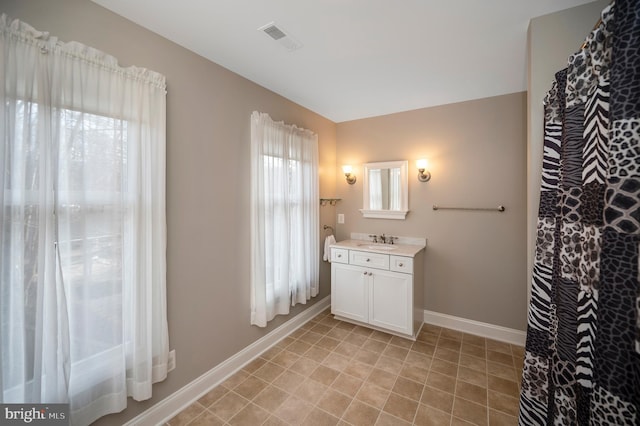 bathroom featuring vanity