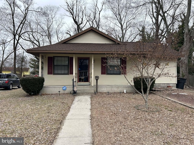 bungalow with a porch