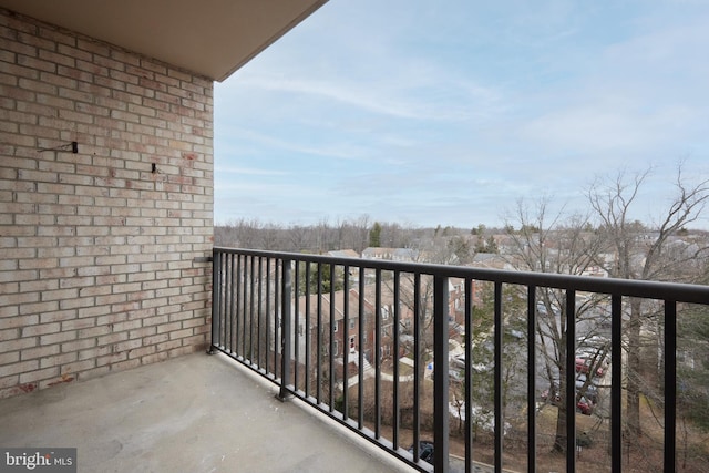 view of balcony