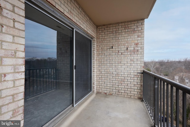 view of balcony