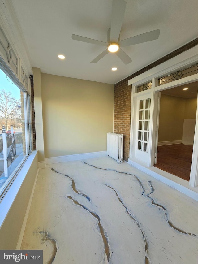 interior space featuring radiator