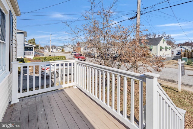 wooden terrace with a porch