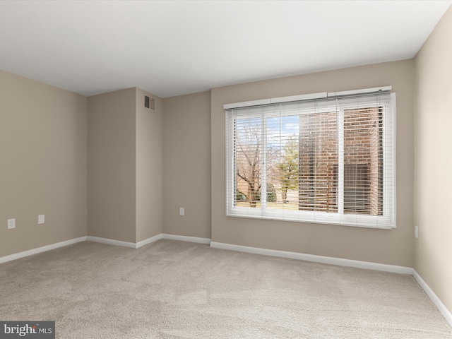 view of carpeted empty room