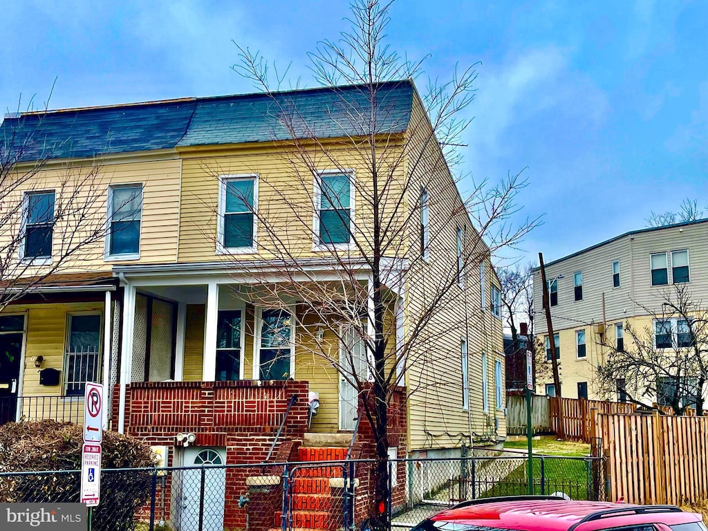 view of front of home with a porch