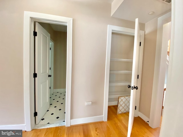 view of closet