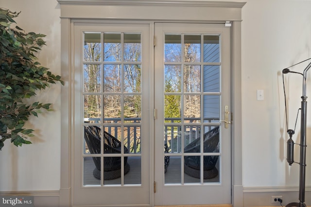 doorway to outside with a wealth of natural light