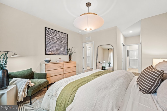 bedroom with ensuite bath