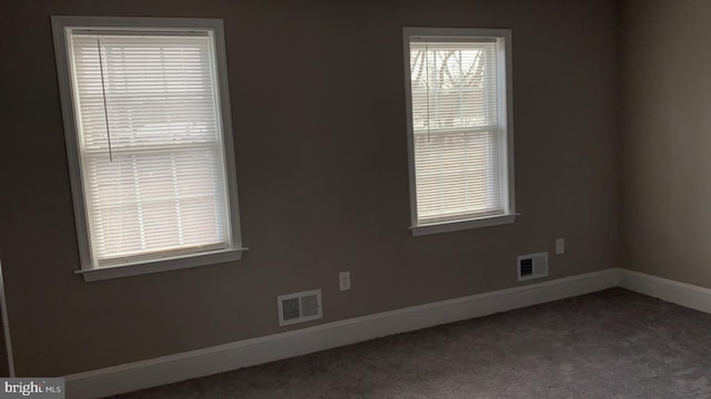 unfurnished room with carpet