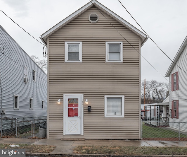 view of rear view of property