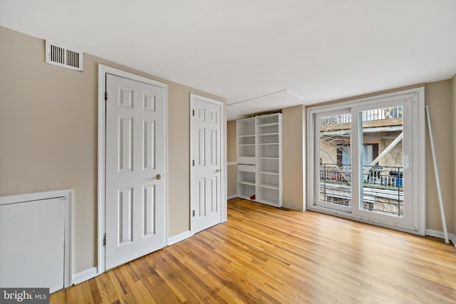 empty room featuring light hardwood / wood-style flooring