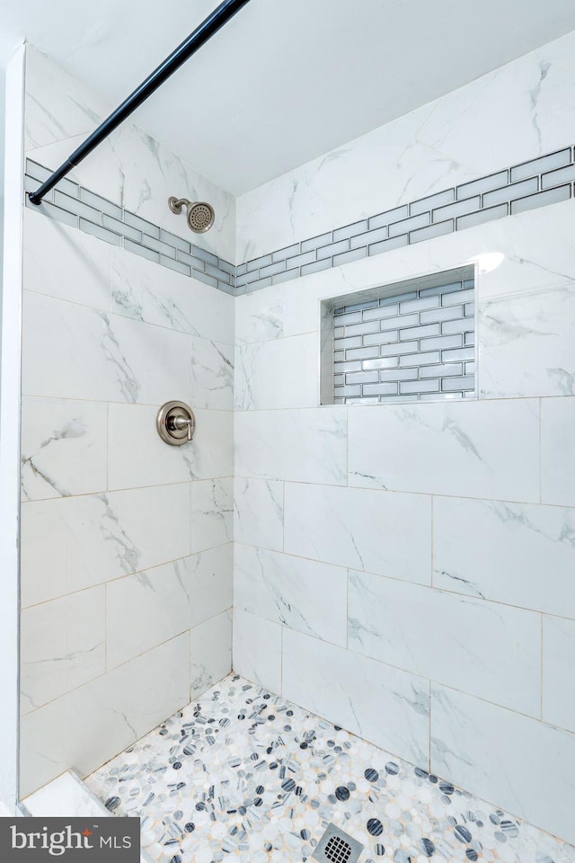 12452 White Horse Rd, Lusby, MD 20657 - full bathroom with a tile shower