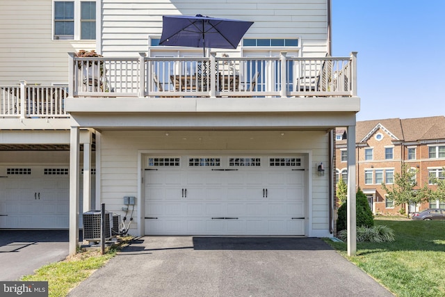 garage featuring central AC