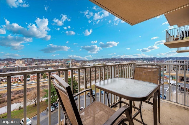 view of balcony