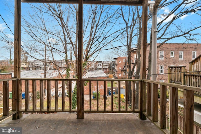 view of balcony