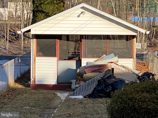 view of outbuilding