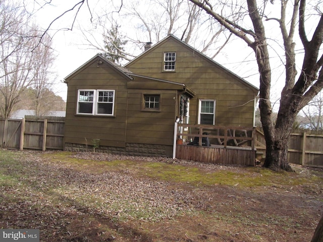 view of rear view of house