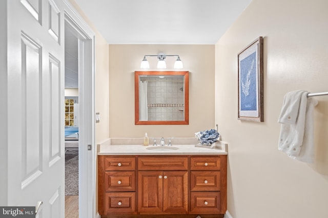 bathroom with vanity