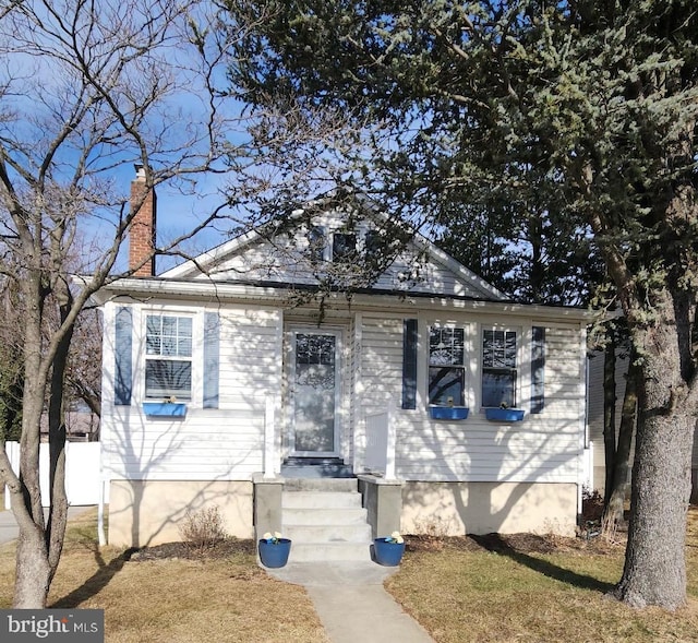 view of bungalow-style house