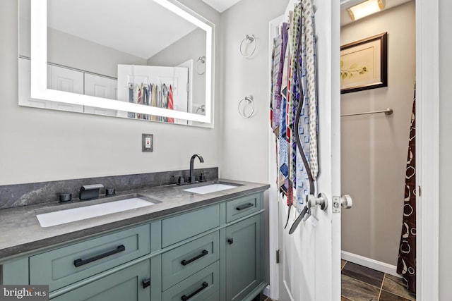 bathroom featuring vanity