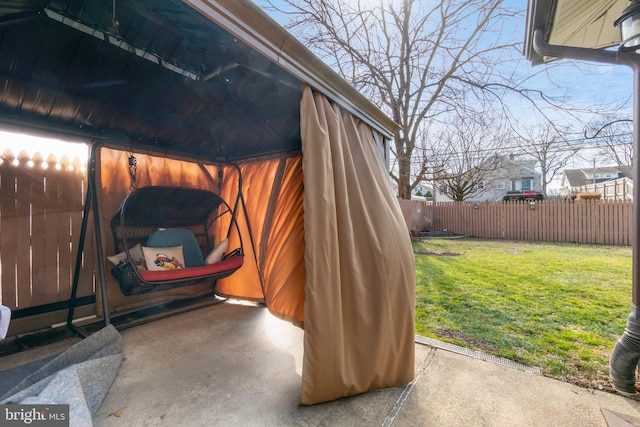 exterior space with fence