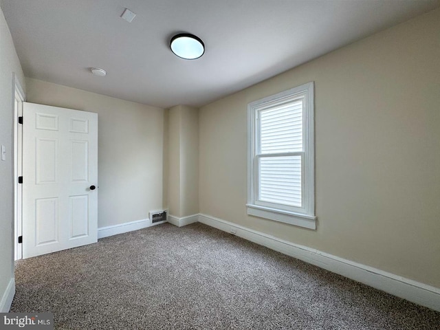 view of carpeted empty room