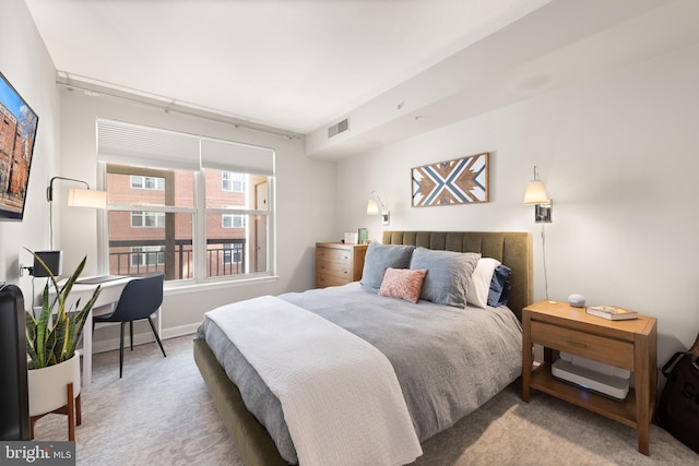 bedroom with carpet flooring